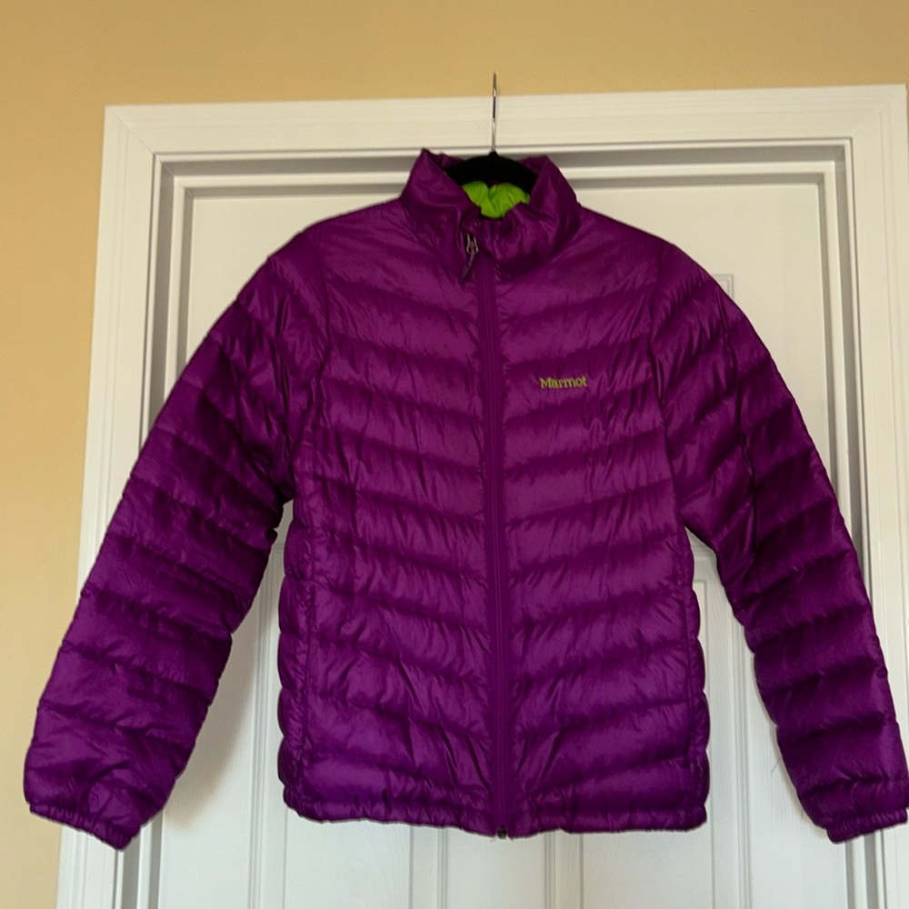 Marmot women’s down puffer coat